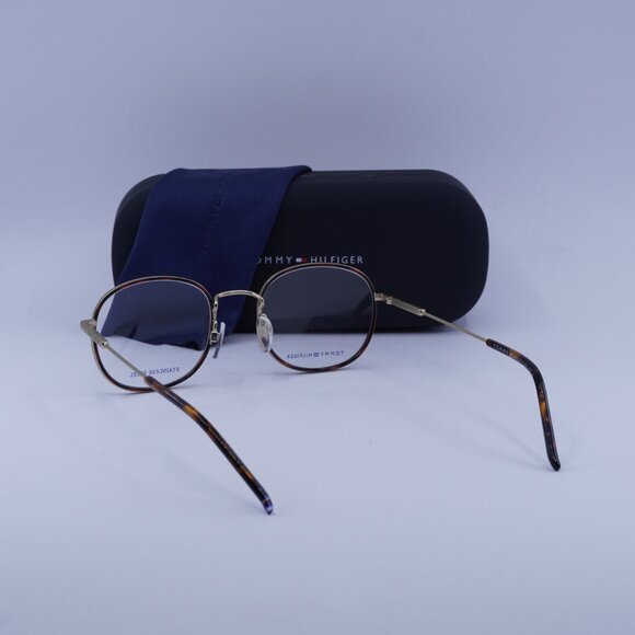 Tommy Hilfiger TH 1726 0AOZ 00 Round Eyeglasses – Matte Gold 50mm - Picture 4 of 9